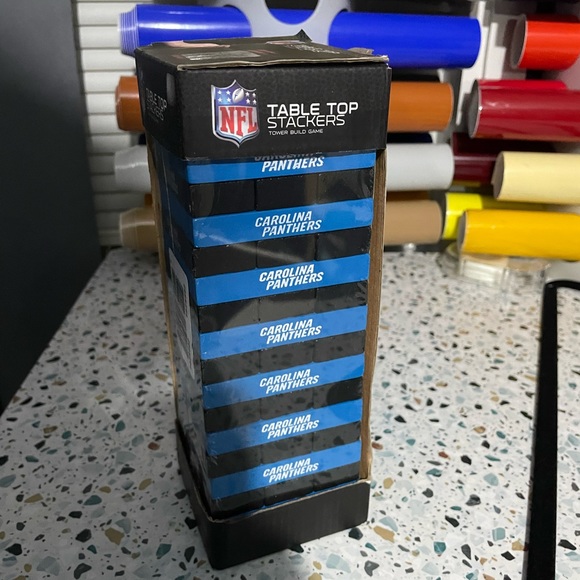 Carolina Panthers jenga game! - Picture 1 of 1